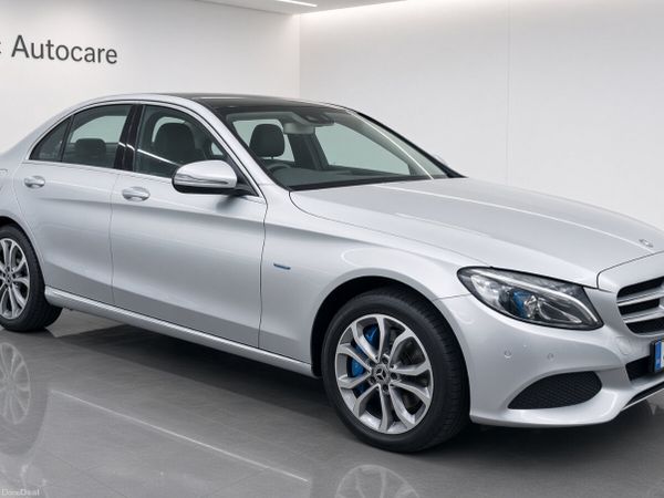 Mercedes-Benz C-Class Saloon, Petrol Hybrid, 2017, Silver