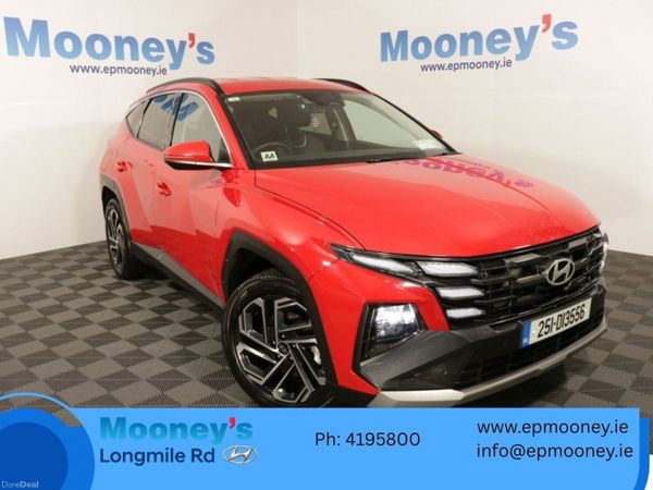 Hyundai Tucson SUV, Petrol Plug-in Hybrid, 2025, Red