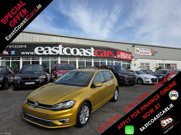 Volkswagen Golf Hatchback, Petrol, 2017, Gold