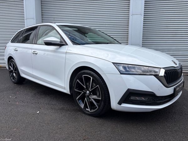 Skoda Octavia Estate, Petrol, 2021, White