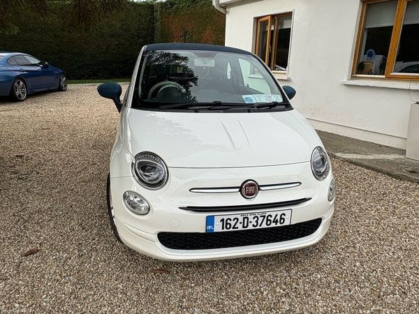 Fiat 500 Hatchback, Petrol, 2016, White
