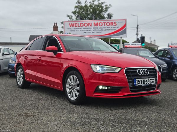 Audi A3 Saloon, Petrol, 2015, Red