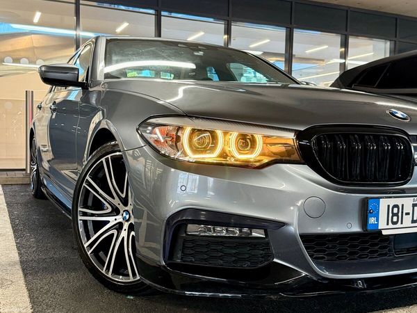 BMW 5-Series Saloon, Petrol Plug-in Hybrid, 2018, Blue