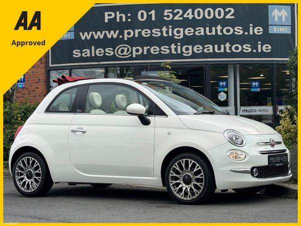 Fiat 500 Convertible, Petrol, 2016, White