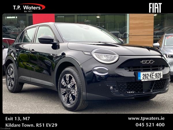 Fiat 600 Hatchback, Petrol Hybrid, 2026, Black