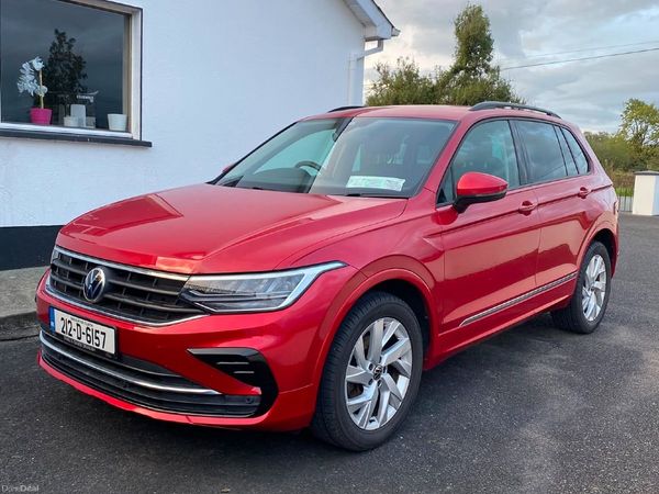 Volkswagen Tiguan SUV, Diesel, 2021, Red