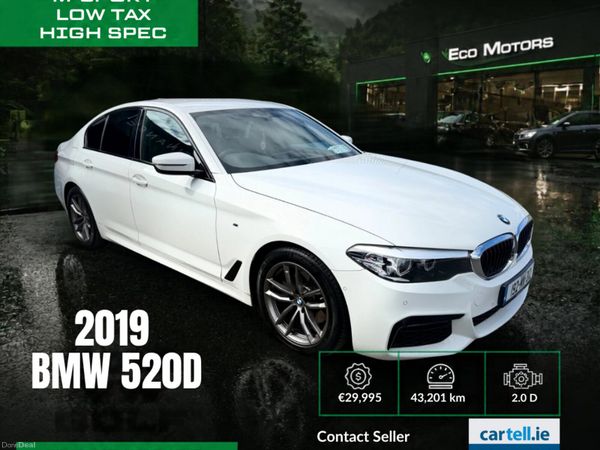 BMW 5-Series Saloon, Diesel, 2019, White