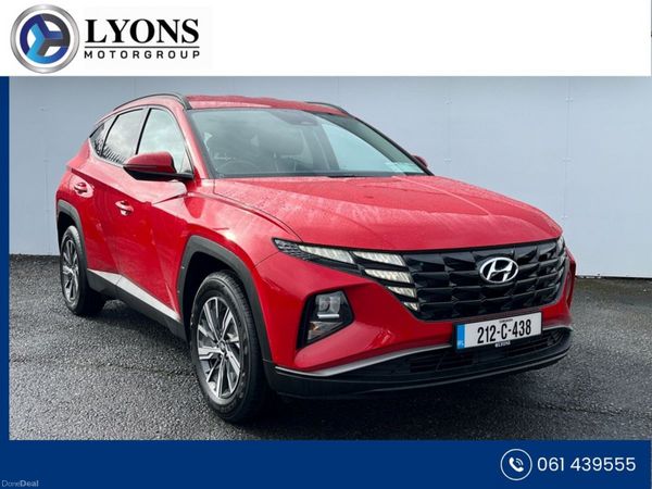Hyundai Tucson SUV, Petrol Hybrid, 2021, Red