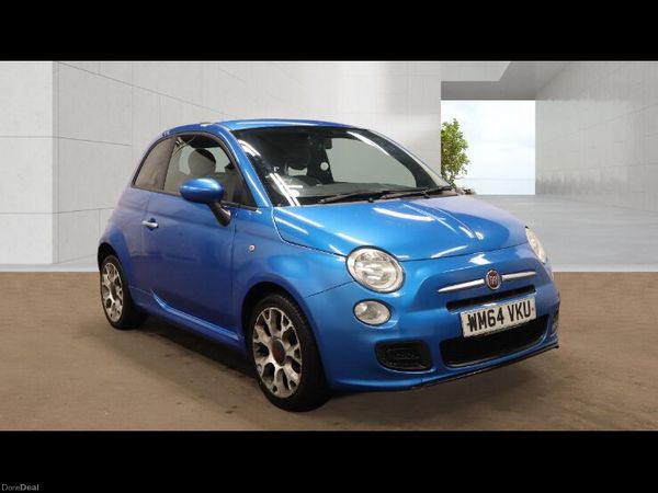 Fiat 500 Hatchback, Petrol, 2014, Blue