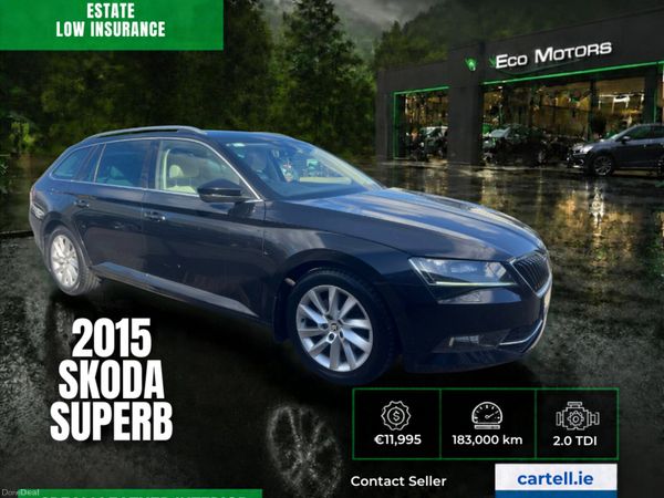 Skoda Superb Estate, Diesel, 2015, Black