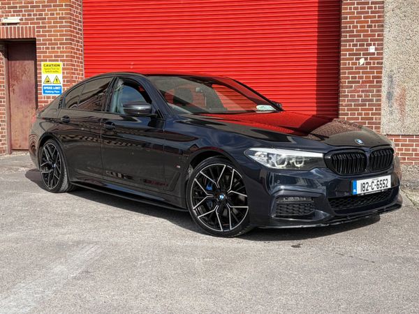 BMW 5-Series Saloon, Petrol Plug-in Hybrid, 2018, Black