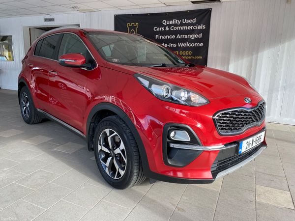 Kia Sportage SUV, Diesel Hybrid, 2021, Red
