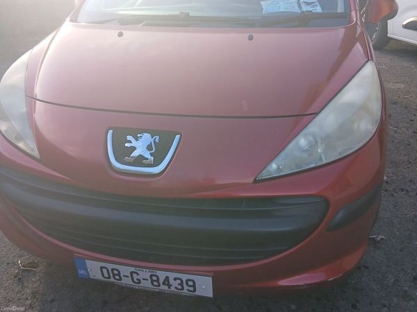 Peugeot 207 Hatchback, Petrol, 2008, Red