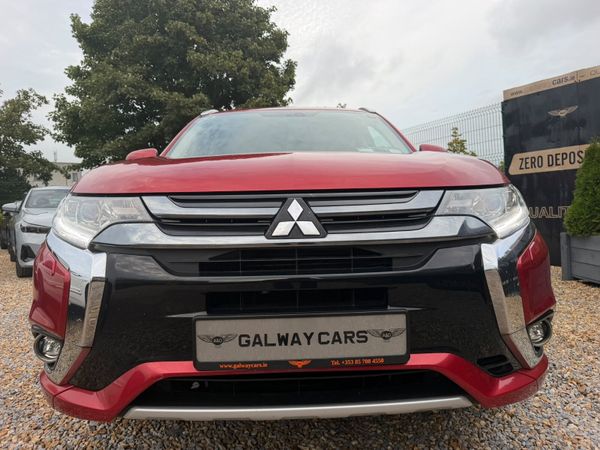 Mitsubishi Outlander SUV, Petrol Plug-in Hybrid, 2017, Red