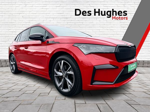 Skoda Enyaq SUV, Electric, 2023, Red