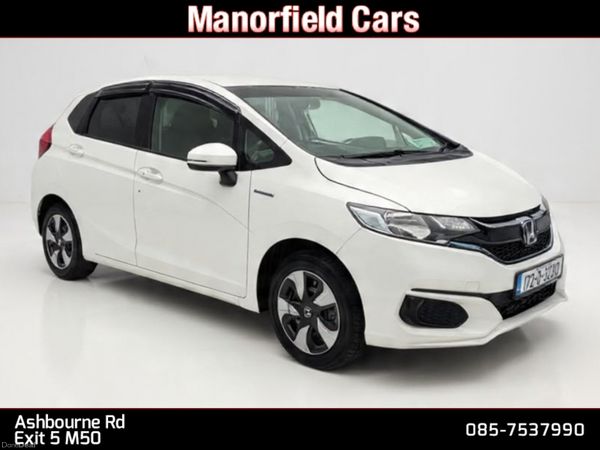 Honda Fit Hatchback, Petrol Hybrid, 2017, White