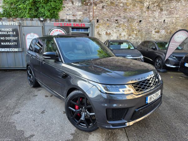 Land Rover Range Rover Sport SUV, Petrol Plug-in Hybrid, 2018, Black