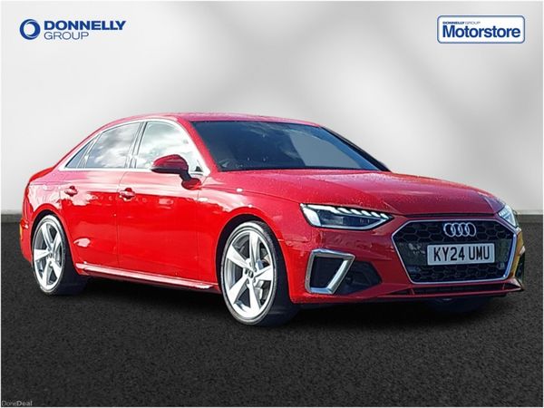 Audi A4 Saloon, Petrol, 2024, Red