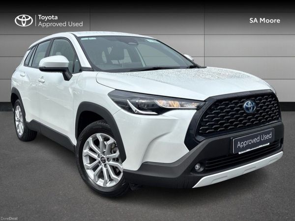 Toyota Corolla Cross SUV, Petrol Hybrid, 2023, White
