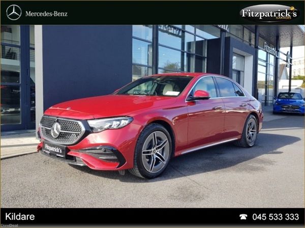Mercedes-Benz E-Class Saloon, Diesel Plug-in Hybrid, 2026, Red