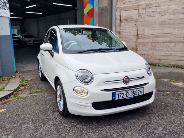 Fiat 500 Hatchback, Petrol, 2017, White