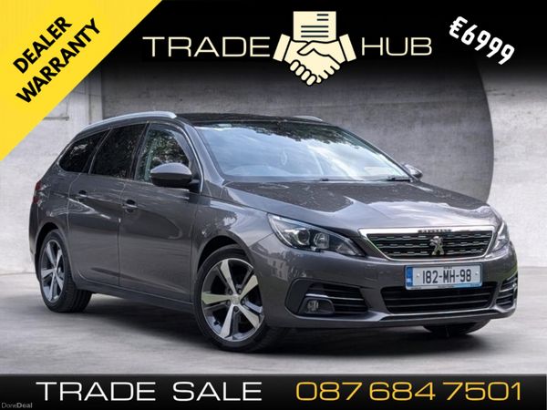 Peugeot 308 Estate, Diesel, 2018, Grey