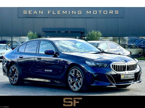 BMW 5-Series Saloon, Petrol Plug-in Hybrid, 2024, Blue