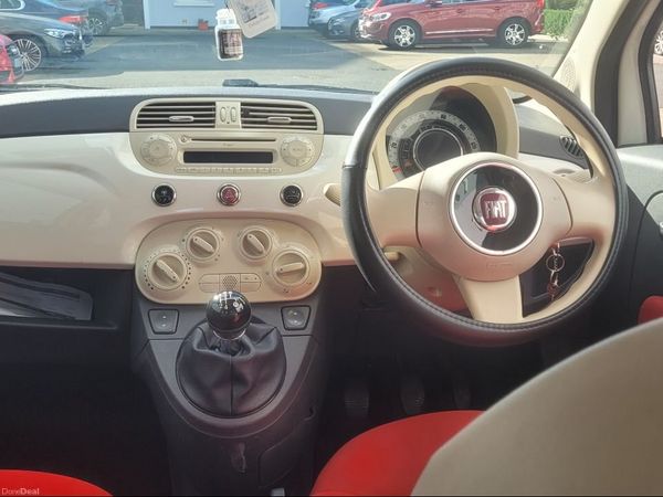 Fiat 500 Hatchback, Petrol, 2010, White