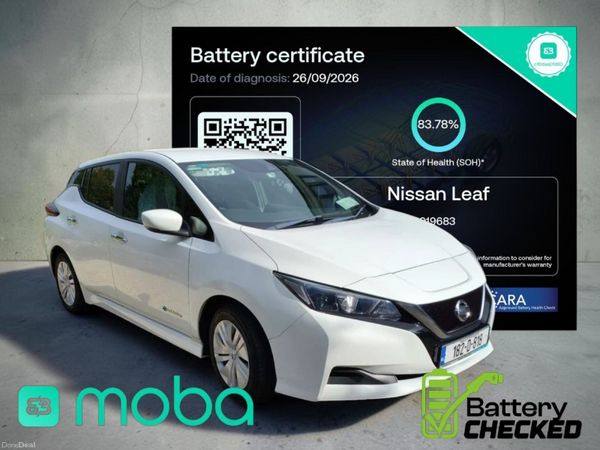 Nissan Leaf Hatchback, Electric, 2018, White