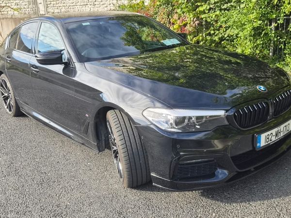 BMW 5-Series Saloon, Petrol Plug-in Hybrid, 2018, Black