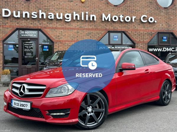 Mercedes-Benz C-Class Coupe, Diesel, 2015, Red