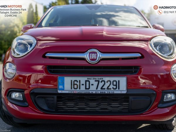 Fiat 500X Hatchback, Petrol, 2016, Red