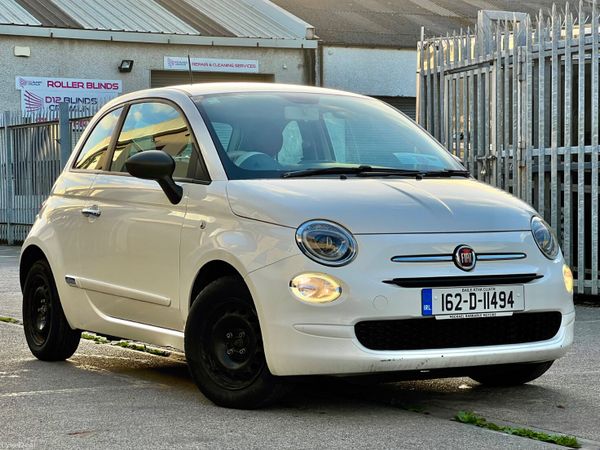 Fiat 500 Hatchback, Petrol, 2016, White