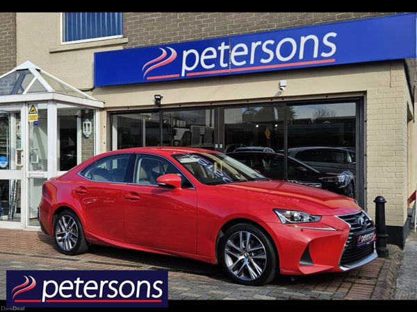 Lexus IS Saloon, Petrol Hybrid, 2017, Red
