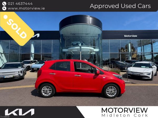 Kia Picanto Hatchback, Petrol, 2022, Red