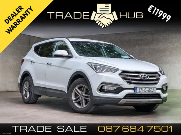 Hyundai Santa Fe SUV, Diesel, 2017, White