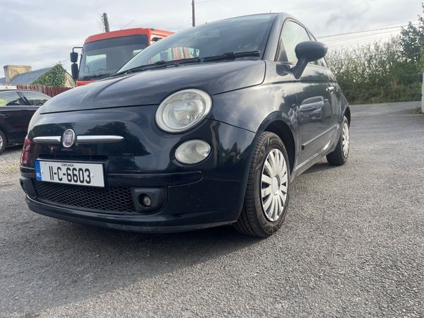 Fiat 500 Hatchback, Petrol, 2011, Blue