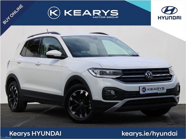 Volkswagen T-Cross SUV, Petrol, 2021, White