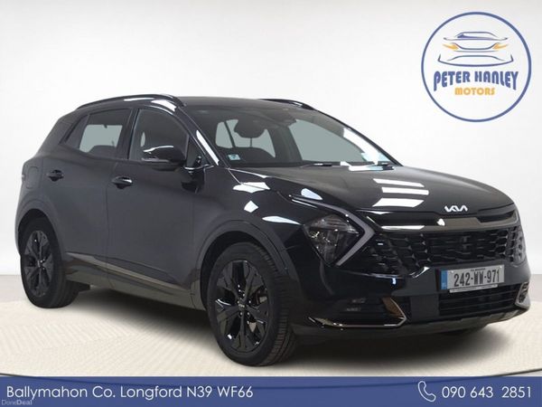 Kia Sportage SUV, Petrol Plug-in Hybrid, 2024, Black