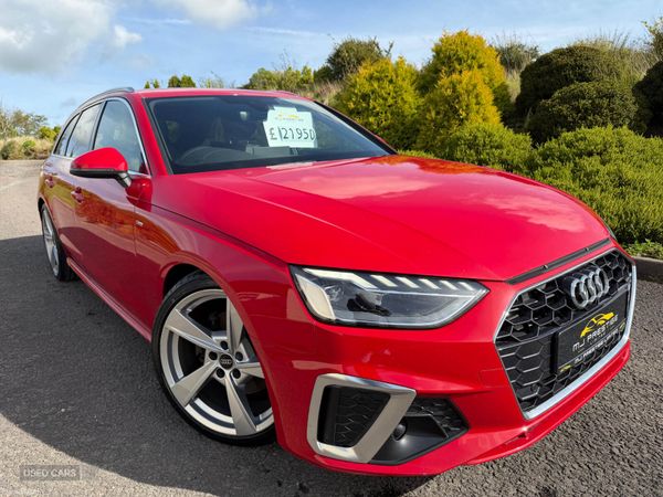 Audi A4 Estate, Diesel Hybrid, 2022, Red