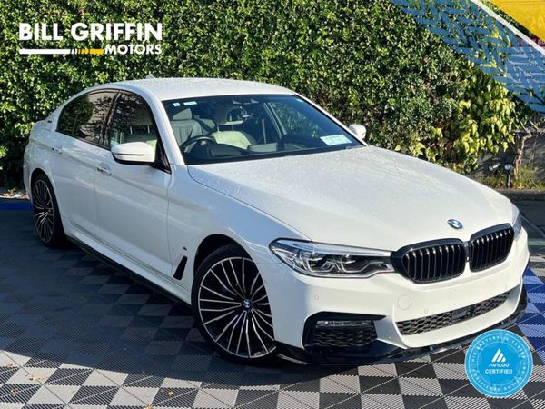 BMW 5-Series Saloon, Petrol Plug-in Hybrid, 2017, White