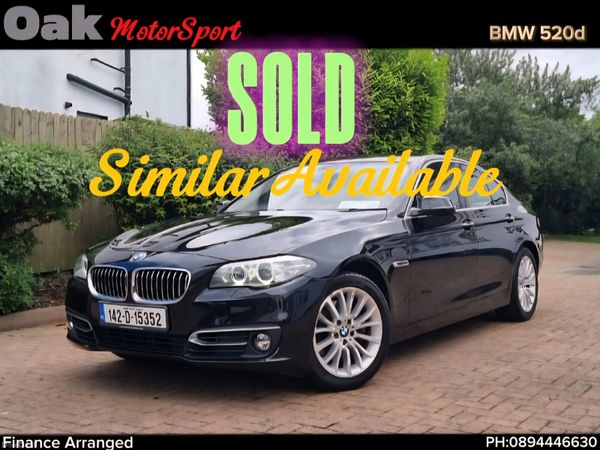 BMW 5-Series Saloon, Diesel, 2014, Black
