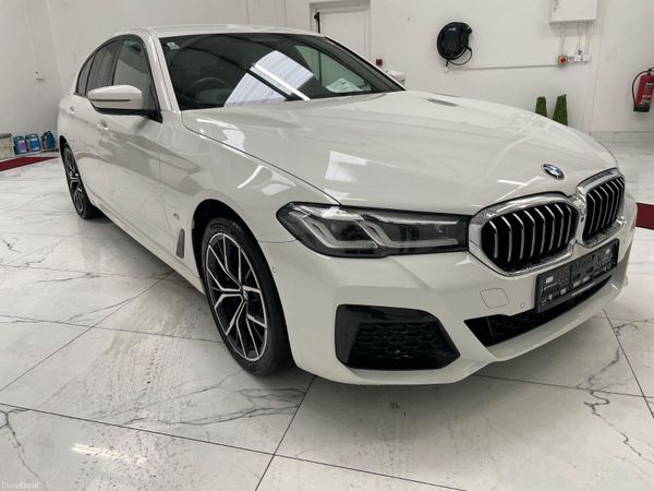 BMW 5-Series Saloon, Petrol Plug-in Hybrid, 2021, White