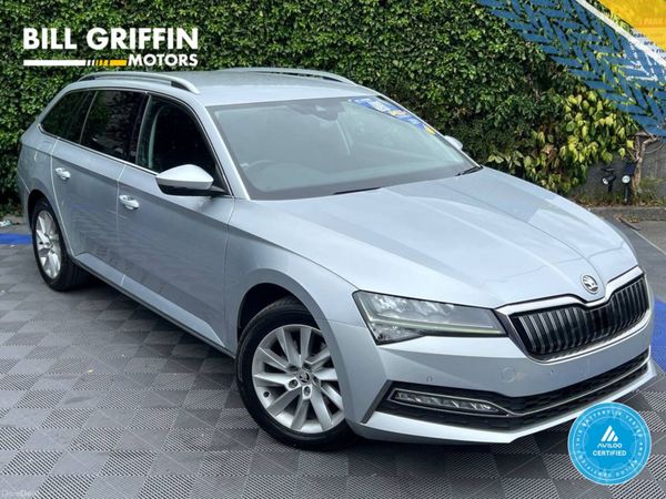 Skoda Superb Estate, Petrol Plug-in Hybrid, 2023, Silver