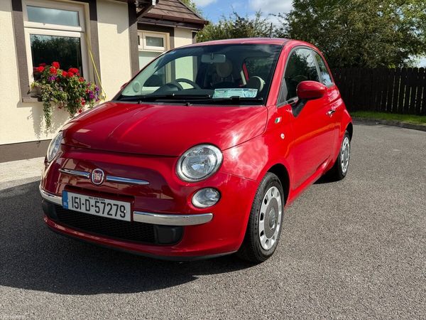 Fiat 500 Hatchback, Petrol, 2015, Red