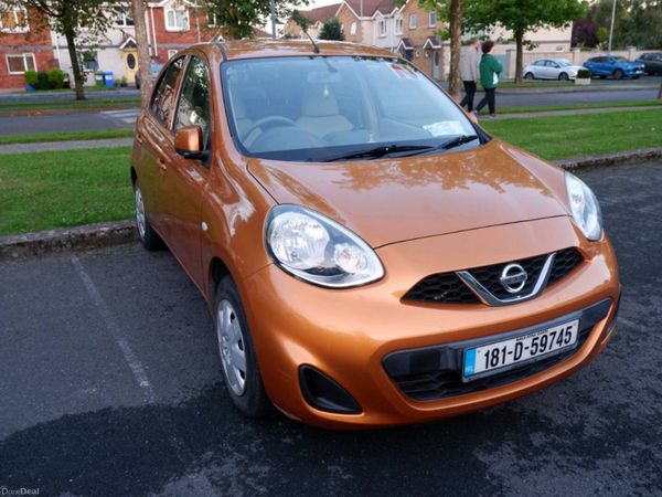 Nissan March Hatchback, Petrol, 2018, Orange
