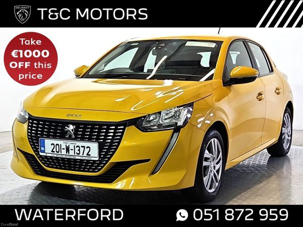 Peugeot 208 Hatchback, Petrol, 2020, Yellow