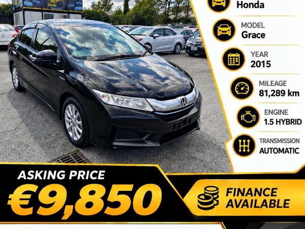 Honda Grace Saloon, Petrol Hybrid, 2015, Black