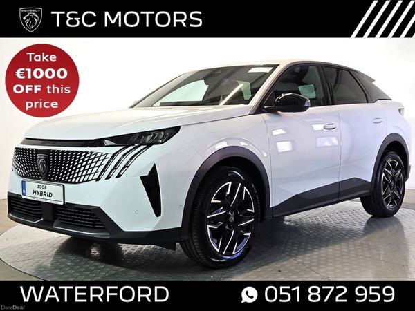Peugeot 3008 SUV, Petrol Hybrid, 2026, White