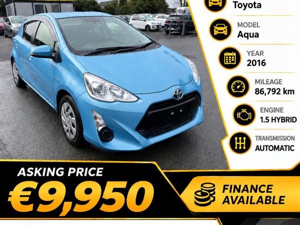 Toyota Aqua Hatchback, Petrol Hybrid, 2016, Blue